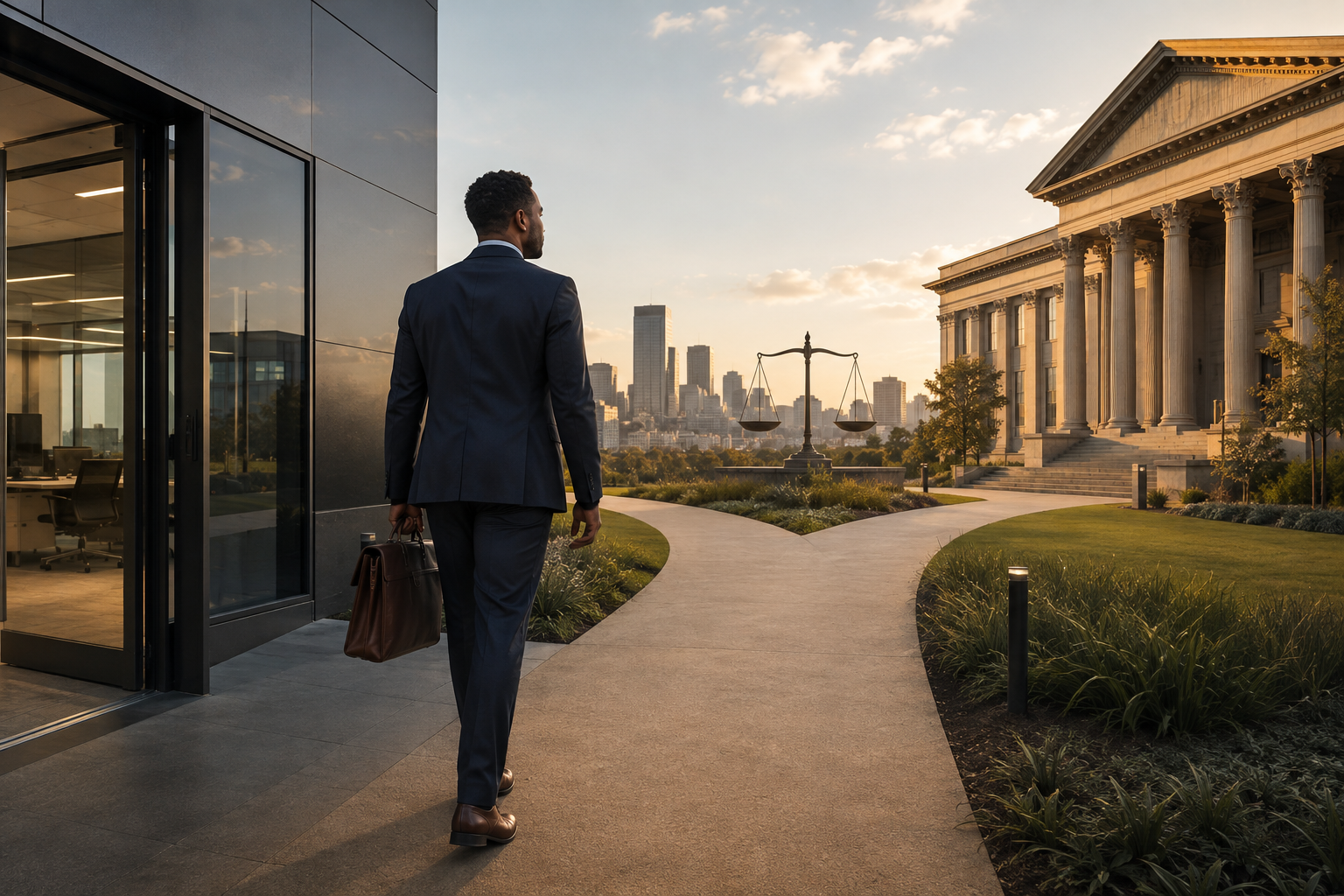 South African employee leaving an office and approaching different legal remedies for constructive dismissal